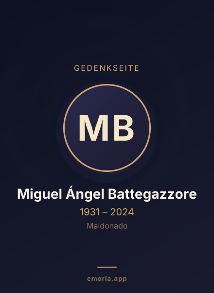 Gedenkportrait von Miguel Ángel Battegazzore