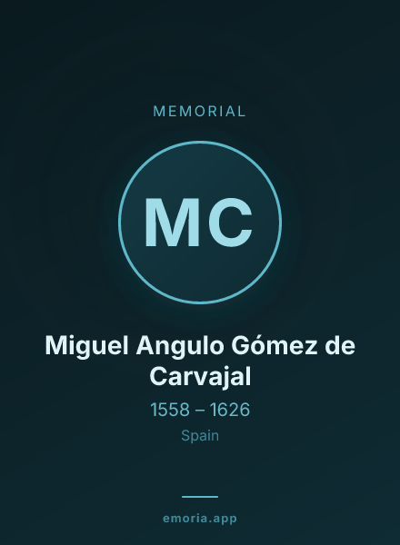Memorial portrait of Miguel Angulo Gómez de Carvajal