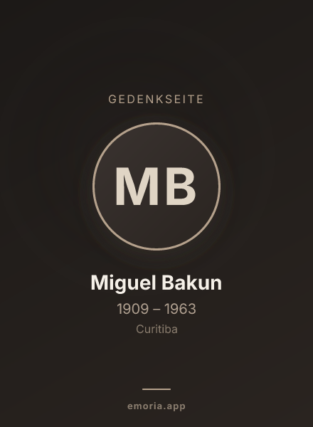 Gedenkportrait von Miguel Bakun