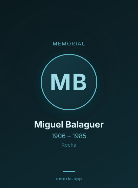Memorial portrait of Miguel Balaguer