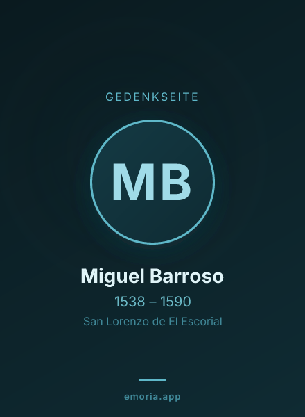 Gedenkportrait von Miguel Barroso