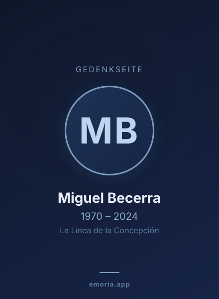 Gedenkportrait von Miguel Becerra