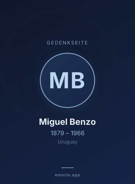 Gedenkportrait von Miguel Benzo