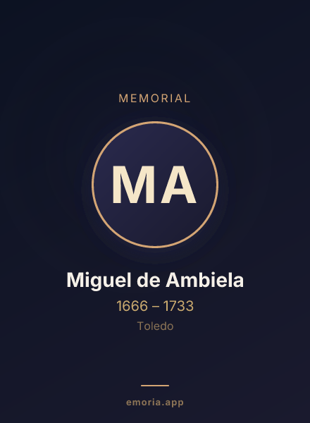 Memorial portrait of Miguel de Ambiela