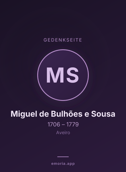 Gedenkportrait von Miguel de Bulhões e Sousa