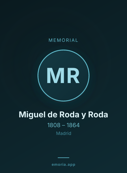 Memorial portrait of Miguel de Roda y Roda
