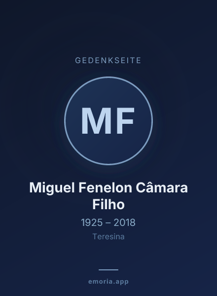 Gedenkportrait von Miguel Fenelon Câmara Filho