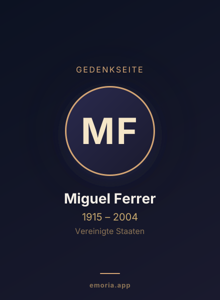 Gedenkportrait von Miguel Ferrer