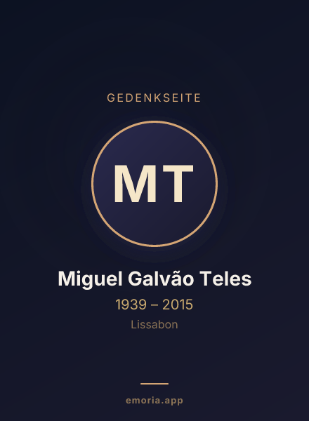 Gedenkportrait von Miguel Galvão Teles