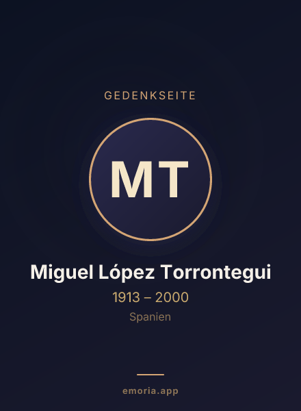 Gedenkportrait von Miguel López Torrontegui