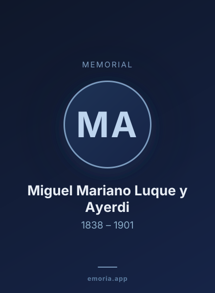 Memorial portrait of Miguel Mariano Luque y Ayerdi