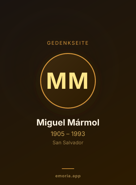 Gedenkportrait von Miguel Mármol