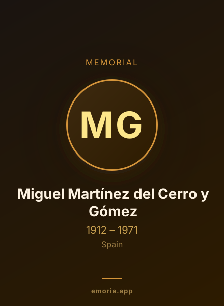 Memorial portrait of Miguel Martínez del Cerro y Gómez