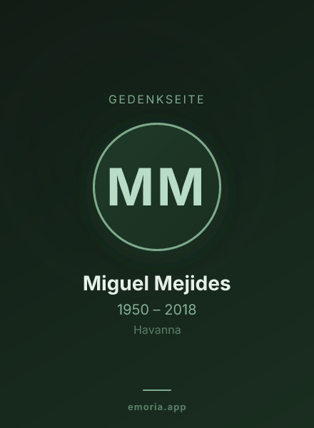 Gedenkportrait von Miguel Mejides