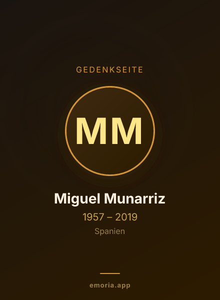 Gedenkportrait von Miguel Munarriz