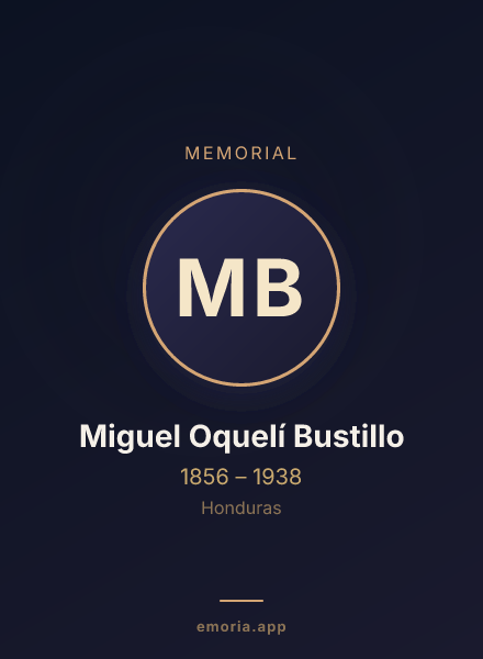 Memorial portrait of Miguel Oquelí Bustillo