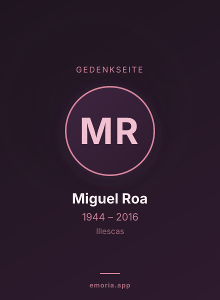 Gedenkportrait von Miguel Roa