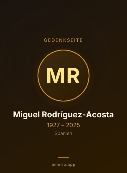 Gedenkportrait von Miguel Rodríguez-Acosta
