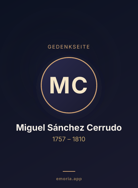 Gedenkportrait von Miguel Sánchez Cerrudo