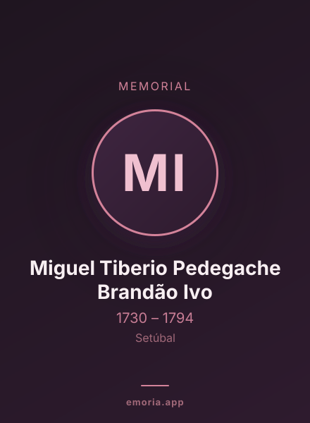 Memorial portrait of Miguel Tiberio Pedegache Brandão Ivo