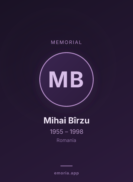 Memorial portrait of Mihai Bîrzu