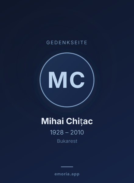 Gedenkportrait von Mihai Chițac