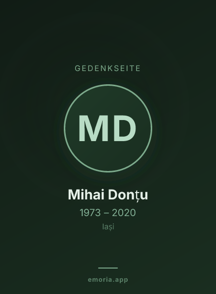 Gedenkportrait von Mihai Donțu