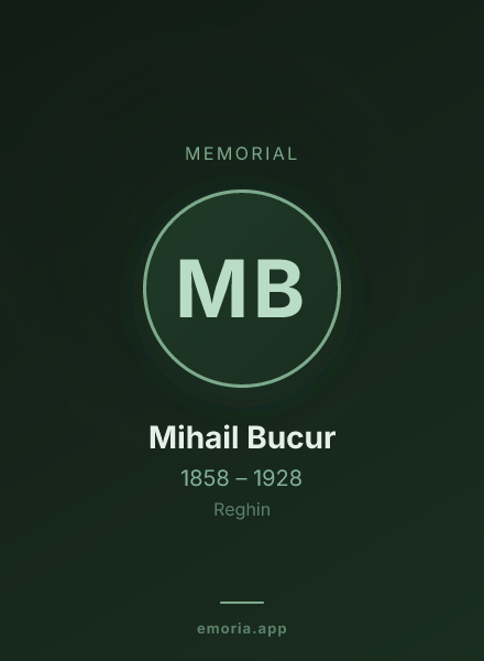 Memorial portrait of Mihail Bucur