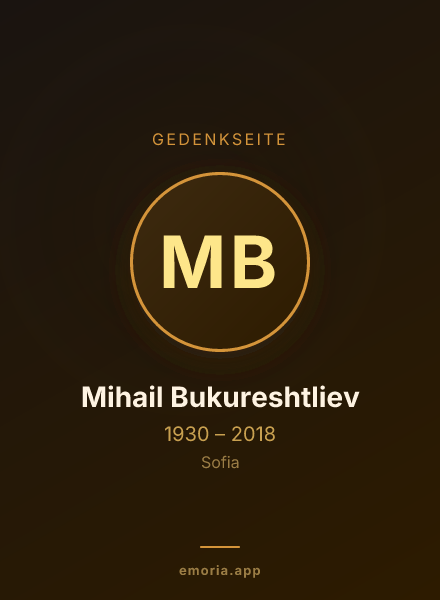 Gedenkportrait von Mihail Bukureshtliev