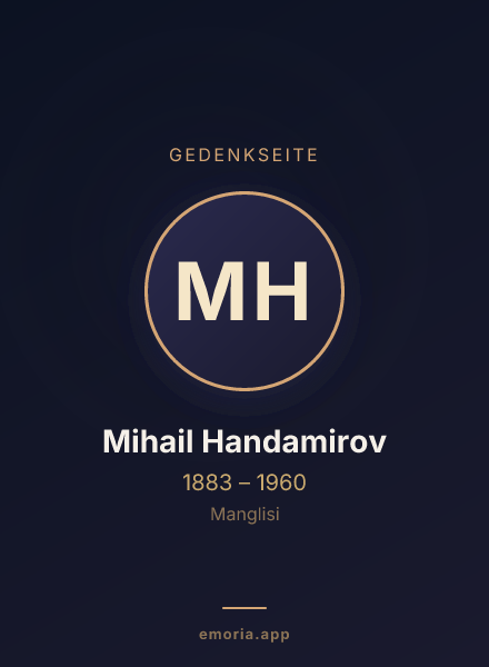 Gedenkportrait von Mihail Handamirov