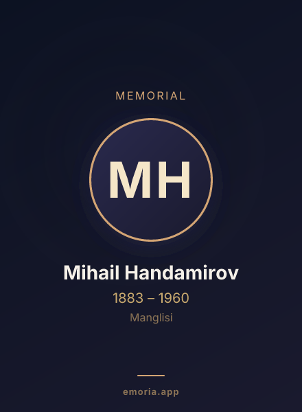 Memorial portrait of Mihail Handamirov