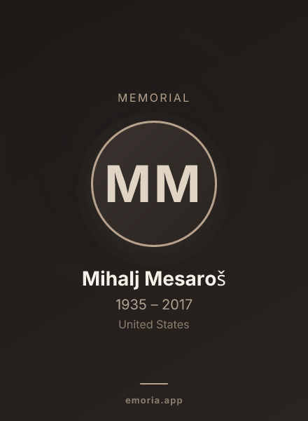 Memorial portrait of Mihalj Mesaroš
