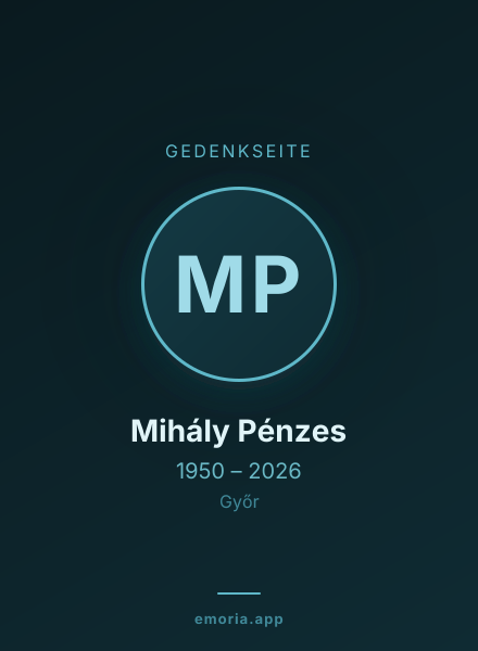 Gedenkportrait von Mihály Pénzes