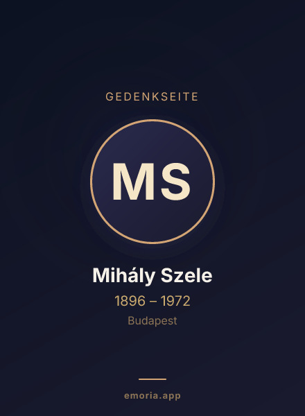 Gedenkportrait von Mihály Szele