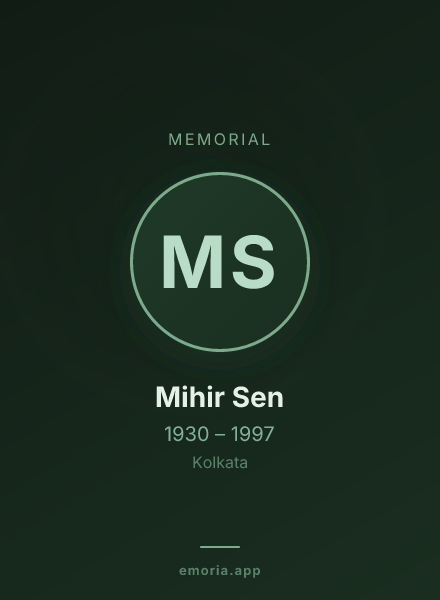 Memorial portrait of Mihir Sen