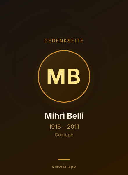 Gedenkportrait von Mihri Belli