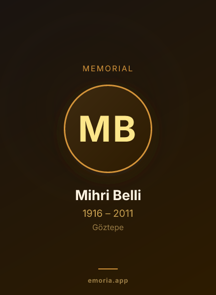Memorial portrait of Mihri Belli