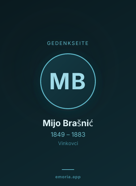Gedenkportrait von Mijo Brašnić