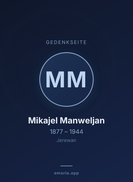 Gedenkportrait von Mikajel Manweljan