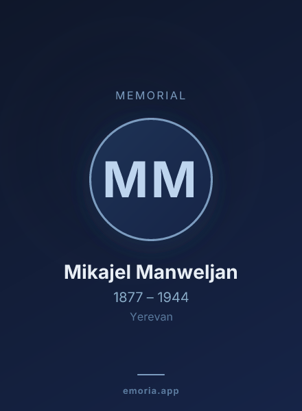 Memorial portrait of Mikajel Manweljan