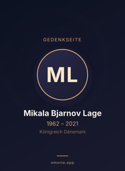 Gedenkportrait von Mikala Bjarnov Lage