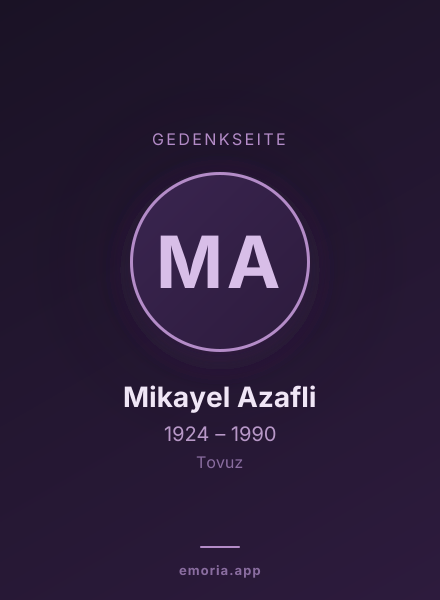 Gedenkportrait von Mikayel Azafli