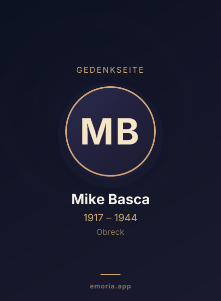 Gedenkportrait von Mike Basca