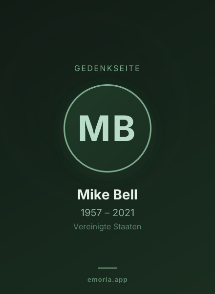 Gedenkportrait von Mike Bell