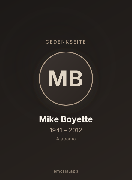 Gedenkportrait von Mike Boyette
