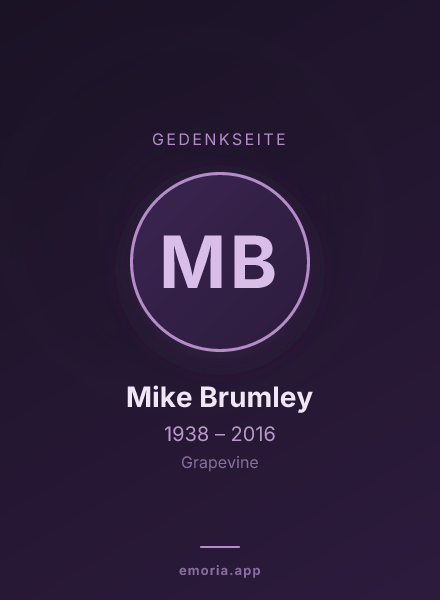 Gedenkportrait von Mike Brumley