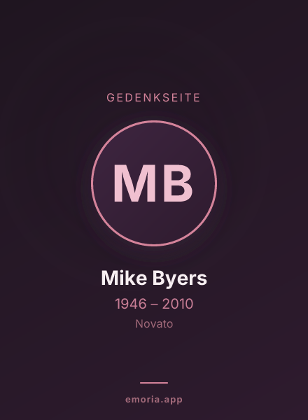 Gedenkportrait von Mike Byers