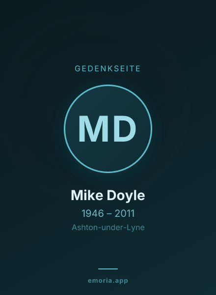 Gedenkportrait von Mike Doyle