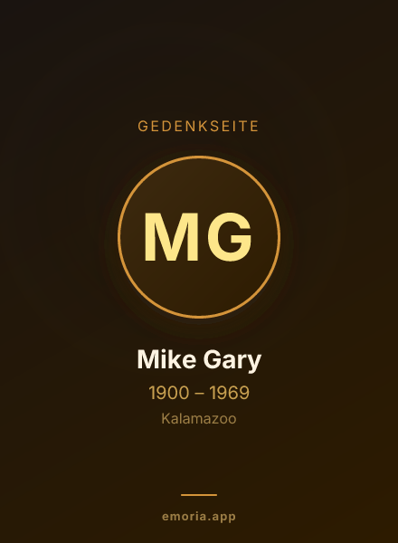 Gedenkportrait von Mike Gary