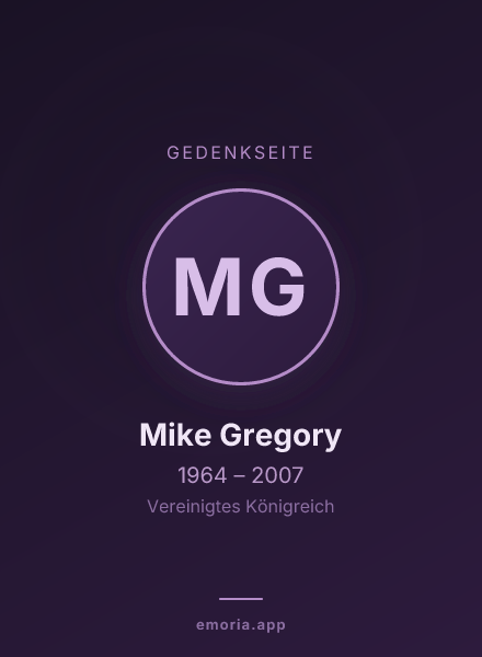 Gedenkportrait von Mike Gregory